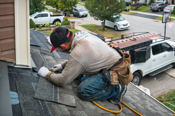 Professional Flat Roof Repair technician working in Waterford, VA